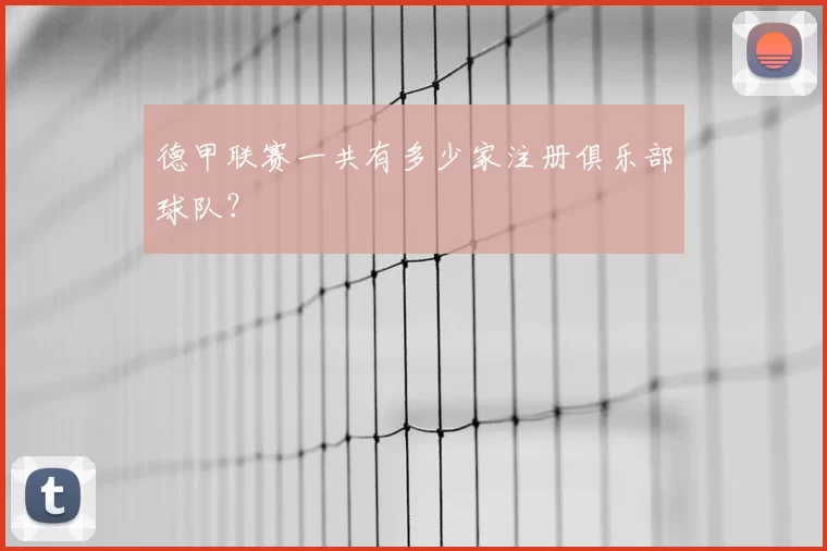 德甲联赛一共有多少家注册俱乐部球队？