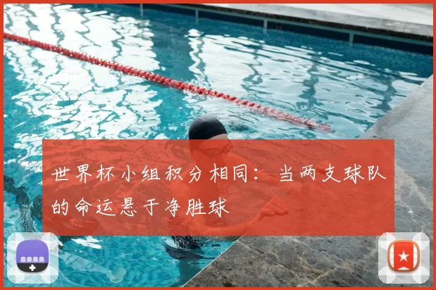 世界杯小组积分相同：当两支球队的命运悬于净胜球